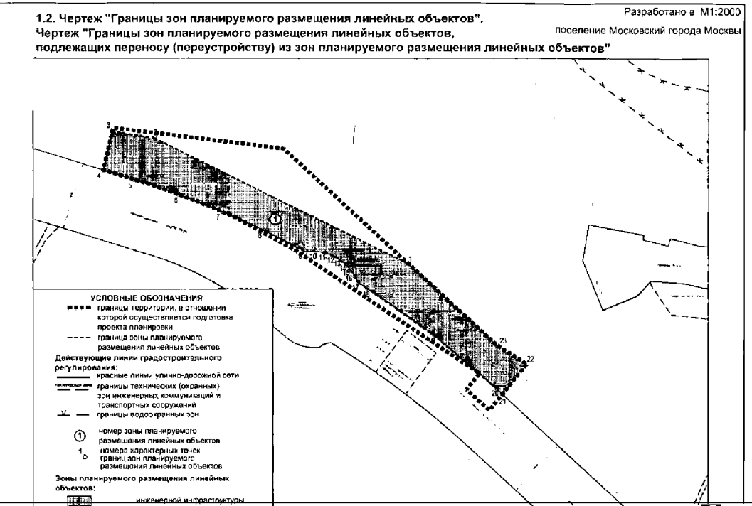 Постановление Правительства Москвы от 06.08.2019 N 1001-ПП "Об утверждении проекта планировки территории линейного объекта - участок воздушной линии 110 кВ "Теплый Стан - Передельцы I, II"