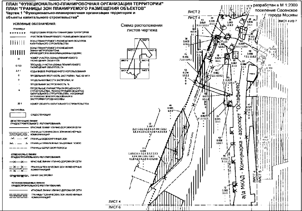 Постановление Правительства Москвы от 07.08.2019 N 1016-ПП "Об утверждении проекта планировки территории вблизи пересечения Калужского шоссе с МКАД и проектируемым проездом N 812"