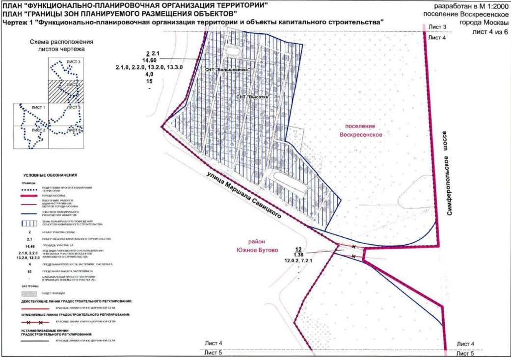 Постановление Правительства Москвы от 25.09.2019 N 1253-ПП "Об утверждении проекта планировки территории вблизи города Щербинка и с/т "Биофизика" поселения Воскресенское города Москвы"