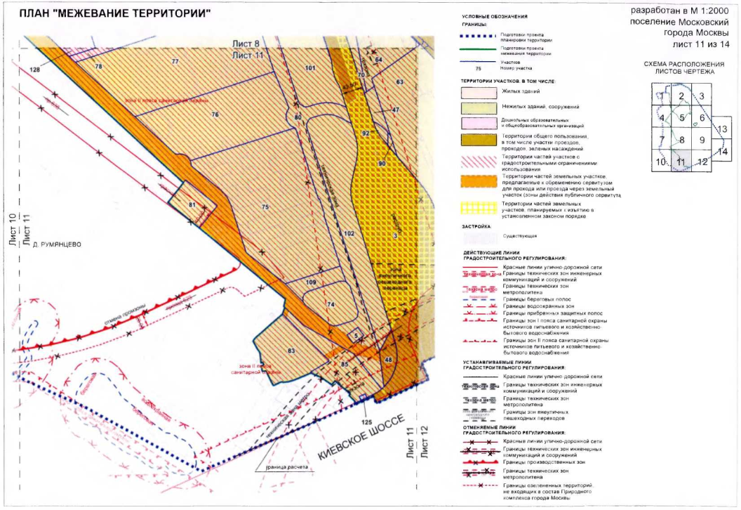 Постановление Правительства Москвы от 26.11.2019 N 1585-ПП "Об утверждении проекта планировки территории, ограниченной Боровским шоссе, МКАД, Киевским шоссе, границей района Солнцево города Москвы"