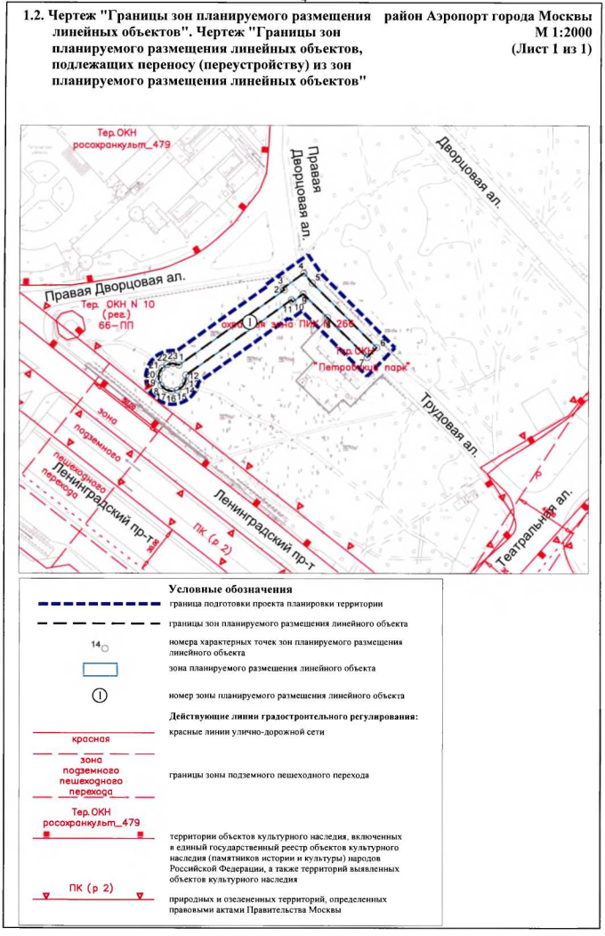 Постановление Правительства Москвы от 04.12.2019 N 1633-ПП "Об утверждении проекта планировки территории линейного объекта - кабельный коллектор от Трудовой аллеи до Ленинградского проспекта"