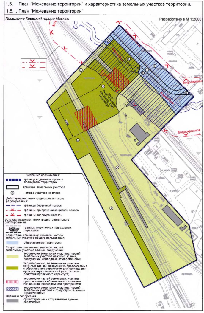 Постановление Правительства Москвы от 10.12.2019 N 1678-ПП "Об утверждении проекта планировки территории линейных объектов - внеуличные пешеходные переходы через железнодорожные пути Большого кольца Московской железной дороги вблизи остановочного пункта "Поселок Киевский"
