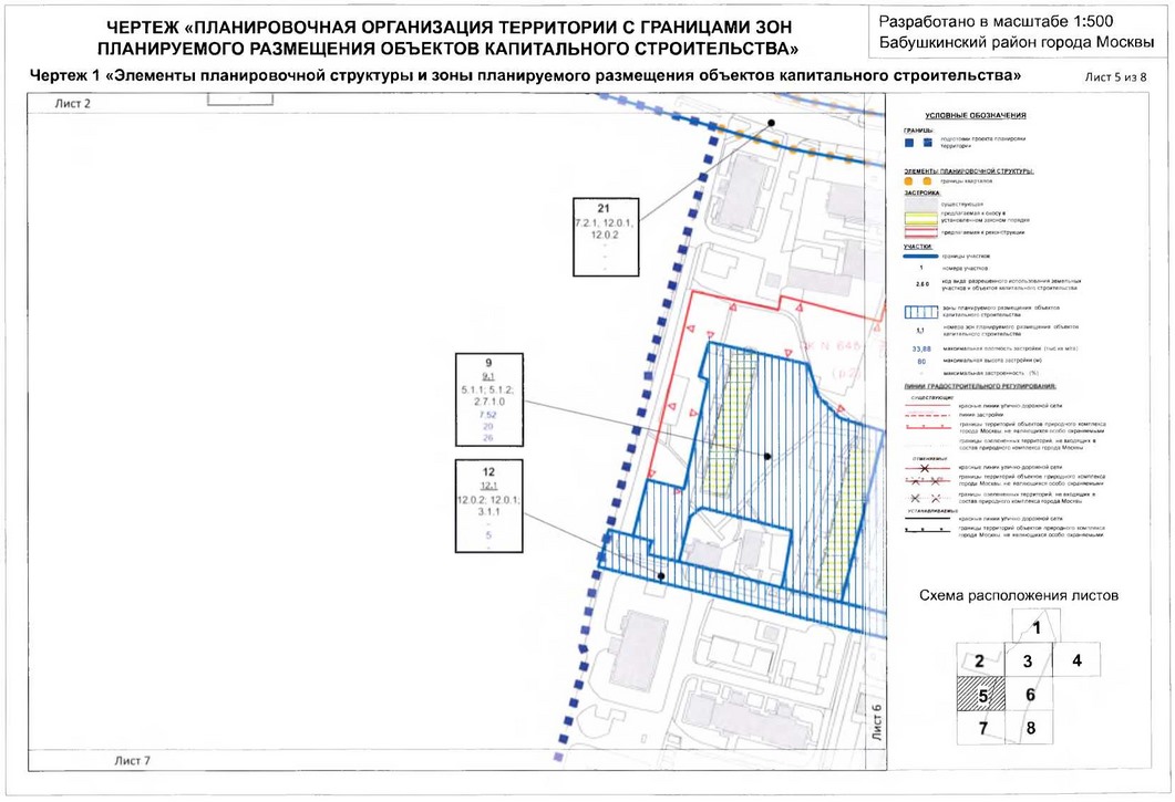 Постановление Правительства Москвы от 15.01.2020 N 21-ПП "Об утверждении проекта планировки территории микрорайонов 10, 13 Бабушкинского района"