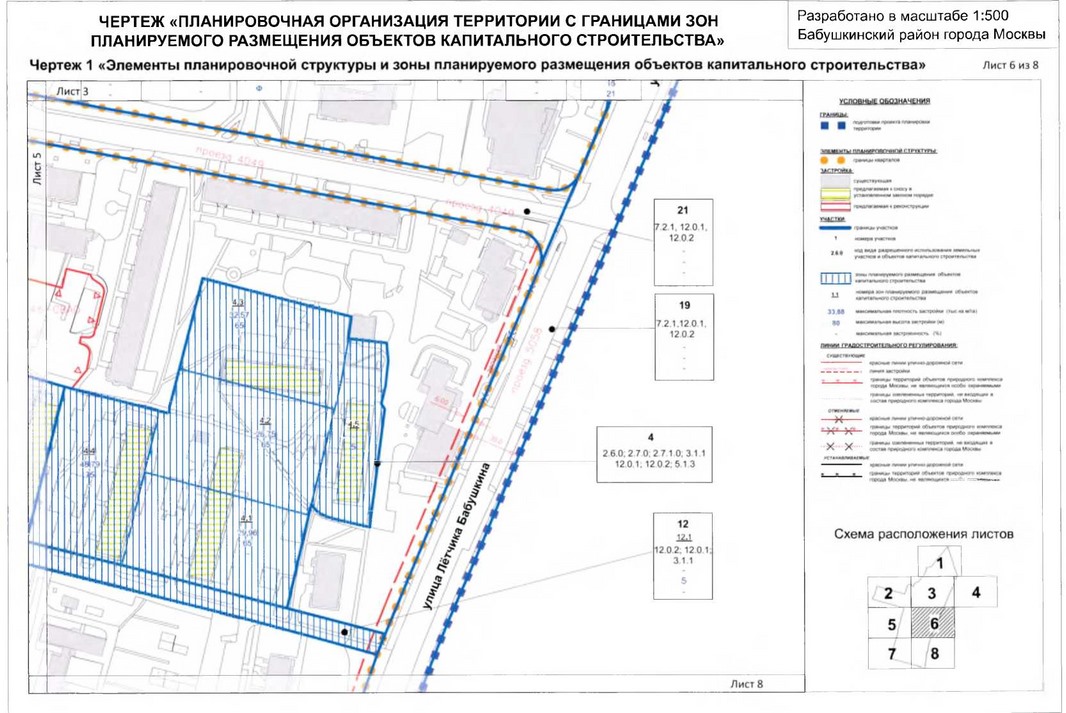 Постановление Правительства Москвы от 15.01.2020 N 21-ПП "Об утверждении проекта планировки территории микрорайонов 10, 13 Бабушкинского района"