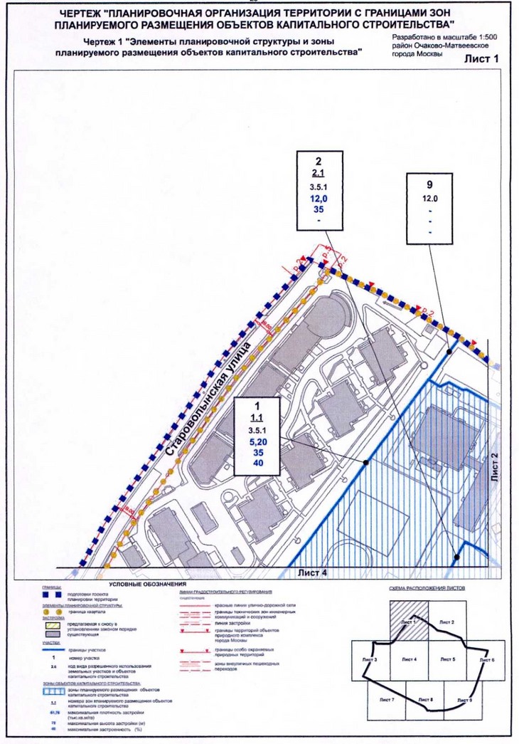 Постановление Правительства Москвы от 20.07.2020 N 1032-ПП "Об утверждении проекта планировки территории микрорайона 1 района Очаково-Матвеевское города Москвы"
