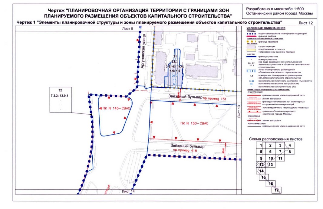 Постановление Правительства Москвы от 04.09.2020 N 1448-ПП "Об утверждении проекта планировки территории микрорайонов 14, 15 - 16 и квартала 104 Останкинского района города Москвы"