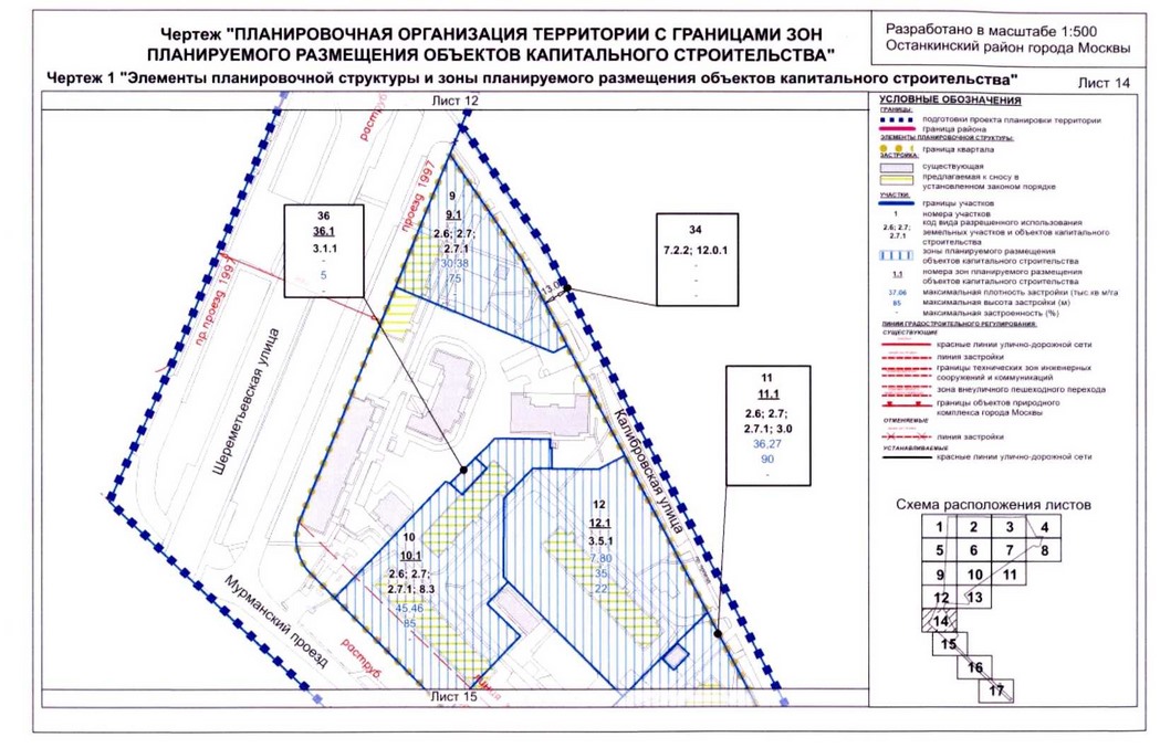 Постановление Правительства Москвы от 04.09.2020 N 1448-ПП "Об утверждении проекта планировки территории микрорайонов 14, 15 - 16 и квартала 104 Останкинского района города Москвы"