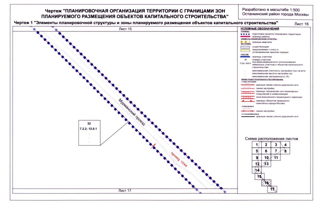 Постановление Правительства Москвы от 04.09.2020 N 1448-ПП "Об утверждении проекта планировки территории микрорайонов 14, 15 - 16 и квартала 104 Останкинского района города Москвы"