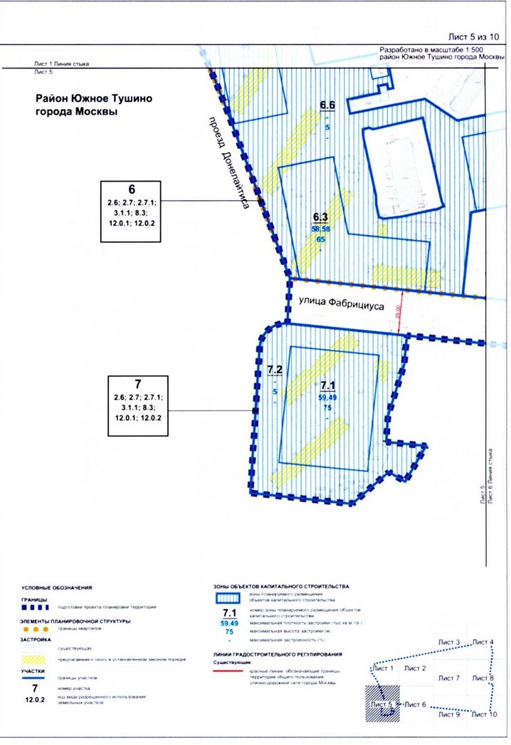 Постановление Правительства Москвы от 25.12.2020 N 2392-ПП "Об утверждении проекта планировки территории микрорайонов 7, 8 района Южное Тушино города Москвы"