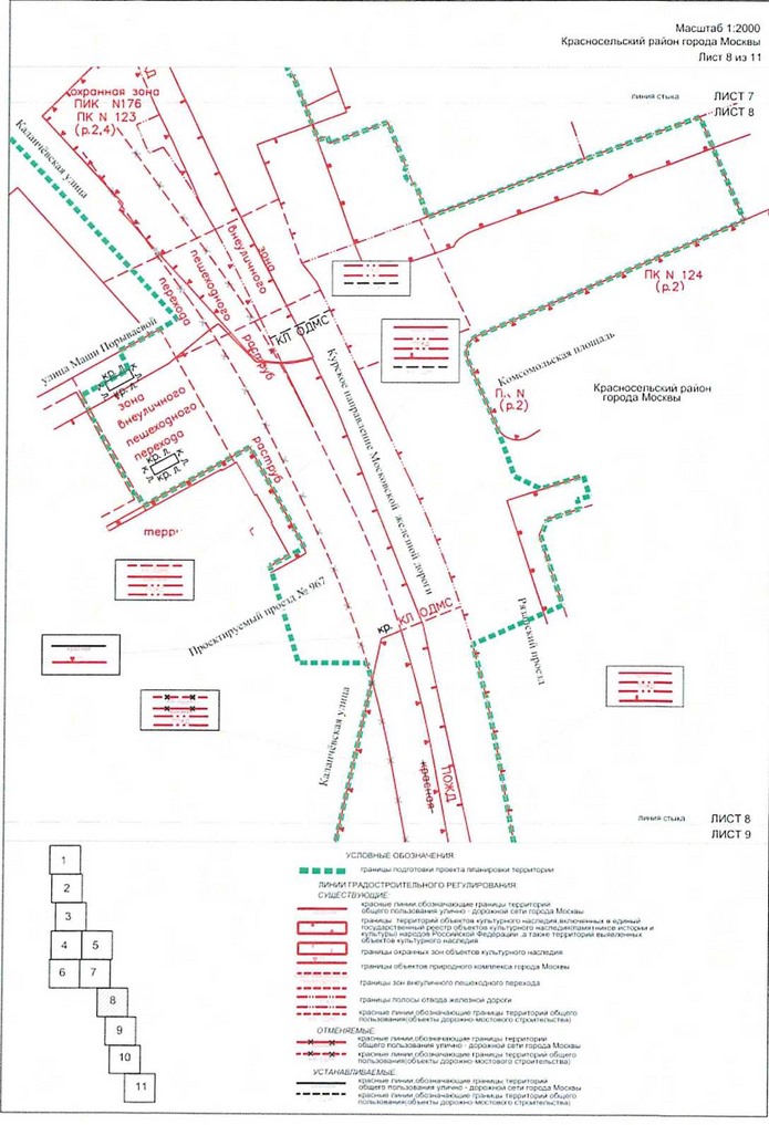 Постановление Правительства Москвы от 14.01.2021 N 8-ПП "Об утверждении проекта планировки территории, прилегающей к Московским центральным диаметрам: МЦД-2 "Нахабино-Подольск", участок от Курского вокзала до Рижской эстакады"