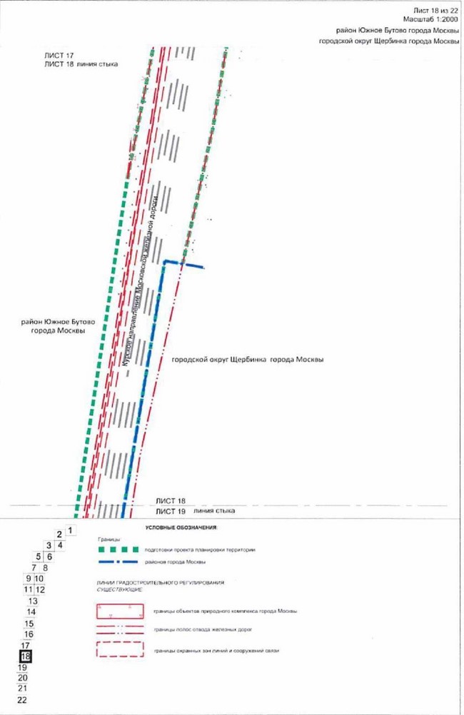 Постановление Правительства Москвы от 10.08.2021 N 1226-ПП "Об утверждении проекта планировки территории, прилегающей к Московским центральным диаметрам: МЦД-2 "Нахабино-Подольск", участок от границы ТПУ "Щербинка" до Варшавского шоссе"