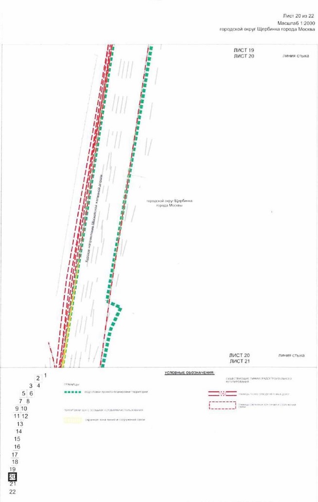 Постановление Правительства Москвы от 10.08.2021 N 1226-ПП "Об утверждении проекта планировки территории, прилегающей к Московским центральным диаметрам: МЦД-2 "Нахабино-Подольск", участок от границы ТПУ "Щербинка" до Варшавского шоссе"