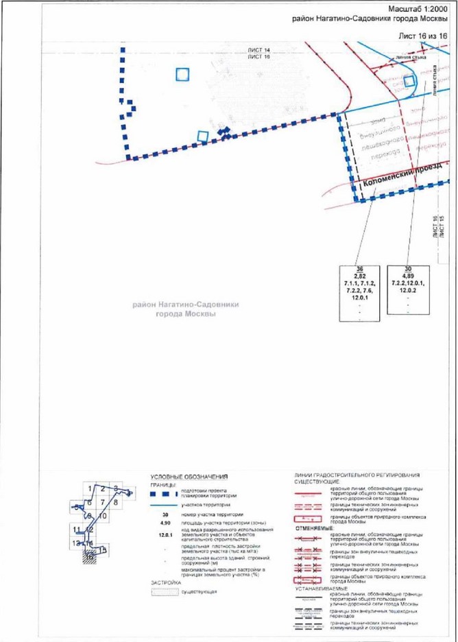 Постановление Правительства Москвы от 24.12.2021 N 2186-ПП "Об утверждении проекта планировки территории, ограниченной Нагатинской улицей, границей объекта природного комплекса N 78 Южного административного округа города Москвы "Коллективные сады НИИ химических материалов по 2-му Нагатинскому пр.", 2-м Нагатинским проездом, 1-м Нагатинским проездом, проектируемым проездом N 6443"