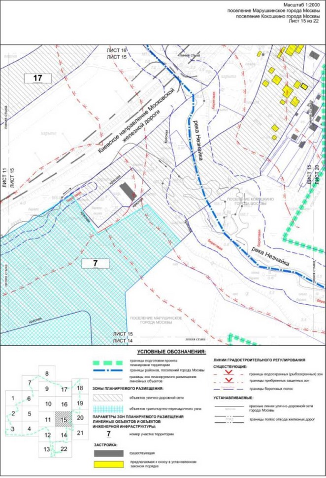 Постановление Правительства Москвы от 28.04.2022 N 786-ПП "Об утверждении проекта планировки территории вдоль Киевского направления Московской железной дороги с учетом строительства дополнительных путей и развития железнодорожной инфраструктуры на участке от Киевского вокзала до остановочного пункта "Апрелевка", остановочный пункт "Санино"