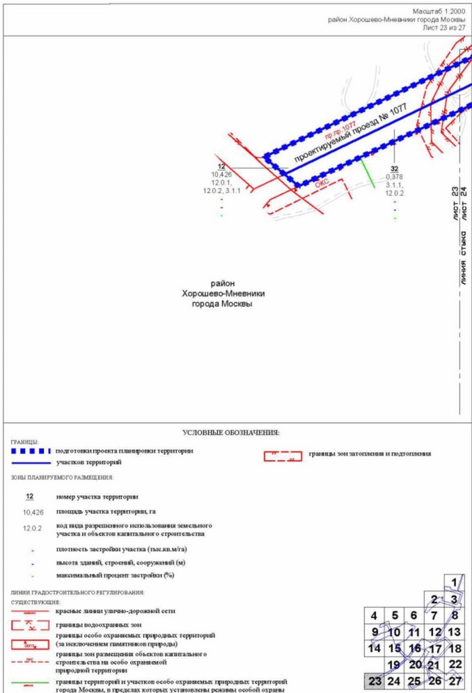 Постановление Правительства Москвы от 26.10.2022 N 2342-ПП "Об утверждении проекта планировки территории пешеходных мостов и набережной Москвы-реки в Мневниковской пойме"