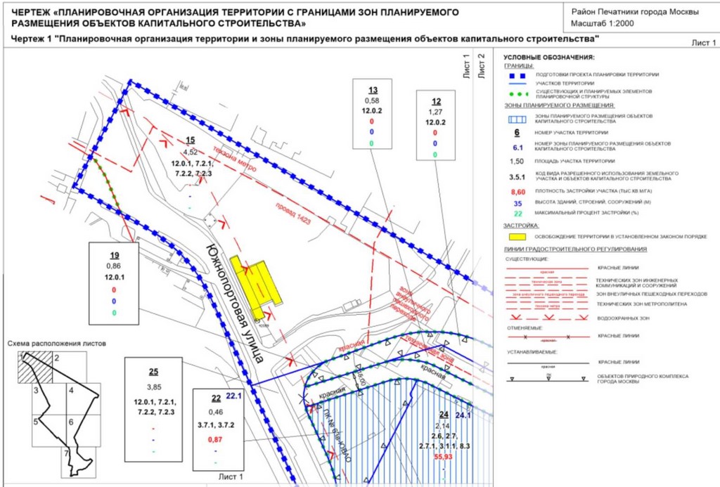 Постановление Правительства Москвы от 03.11.2022 N 2382-ПП "Об утверждении проекта планировки территории, ограниченной проездом N 1423, проектируемым проездом N 6051, акваторией Москвы-реки и Южнопортовой улицей"
