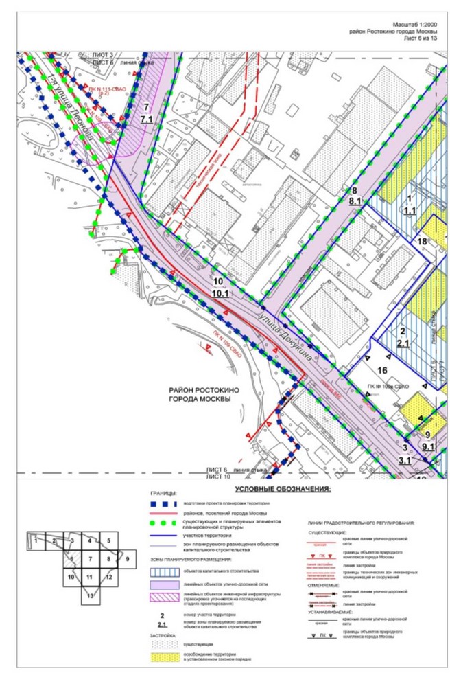 Постановление Правительства Москвы от 11.11.2022 N 2457-ПП "Об утверждении проекта планировки территории по адресам: ул.Докукина, влд.10, проспект Мира, влд.207А"