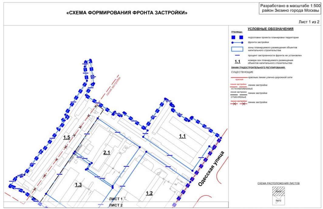 Постановление Правительства Москвы от 16.11.2022 N 2530-ПП "Об утверждении проекта планировки территории по адресу: Одесская улица, владения 4 - 6 района Зюзино города Москвы"